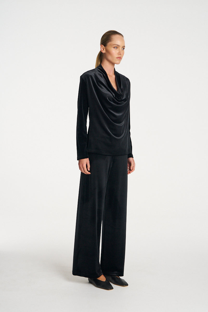 Mela Purdie Palazzo Pant F310 1777 - BLACK