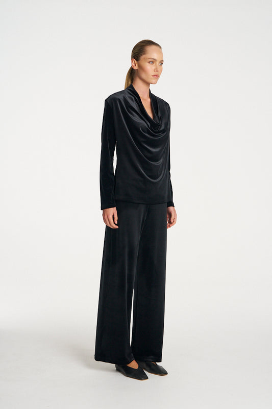 Mela Purdie Palazzo Pant F310 1777 - BLACK