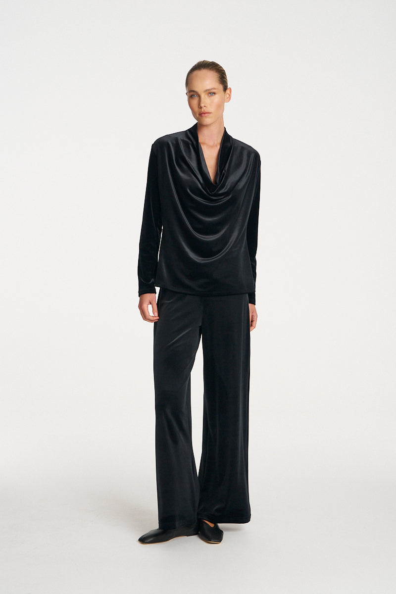 Mela Purdie Palazzo Pant F310 1777 - BLACK