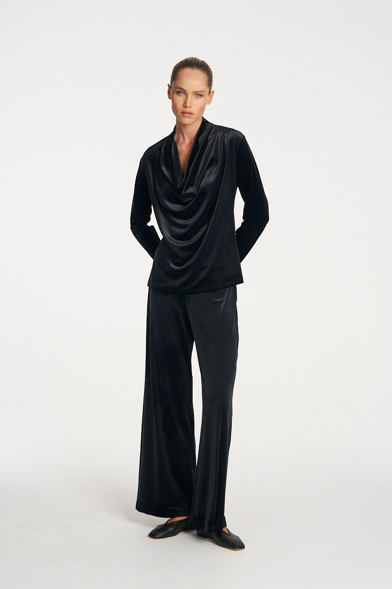 Mela Purdie Palazzo Pant F310 1777 - BLACK