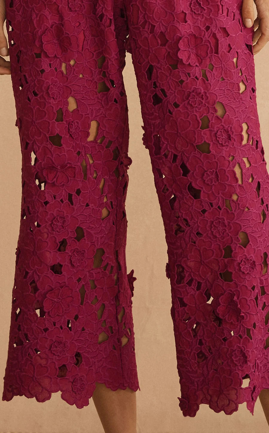 PRE ORDER Aur Ocea Rosario Ornato Appliqué Cropped Pant