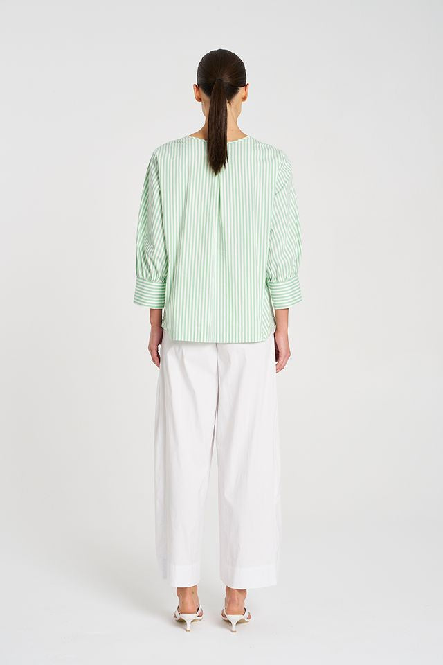 SEPTEMBER PRE ORDER Mela Purdie Wide Cross Pant F65 1944 - WHITE