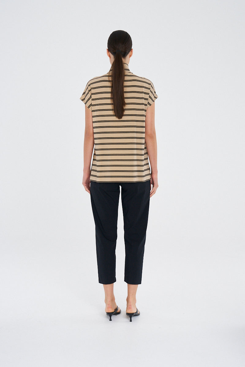 Mela Purdie Henley tank F539 8755 - WHITE/ BLACK