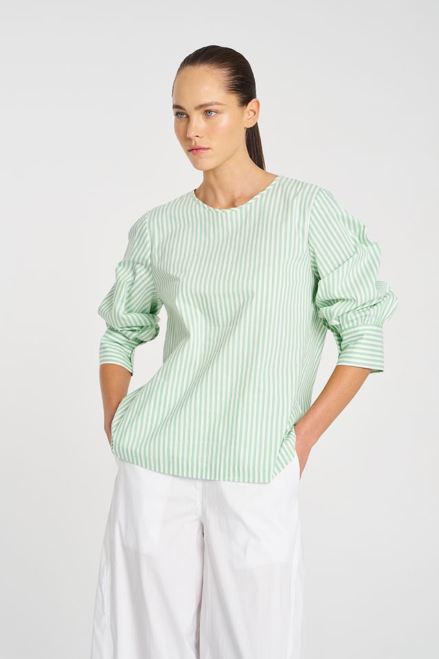 SEPTEMBER PRE ORDER Mela Purdie Resort Top F731 8786 - MIAMI / WHITE