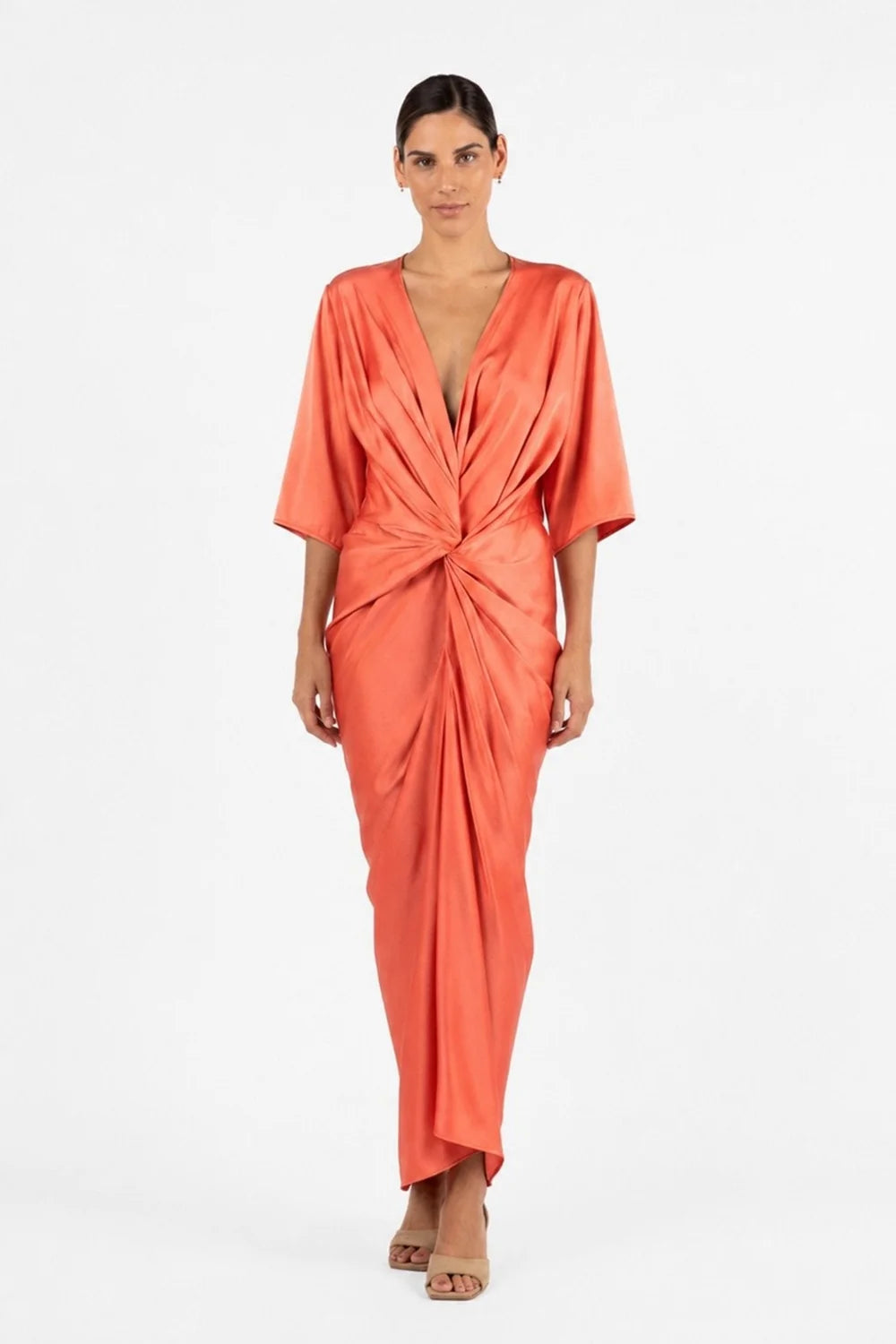 One Fell Swoop Alex Kimono Maxi - Clay