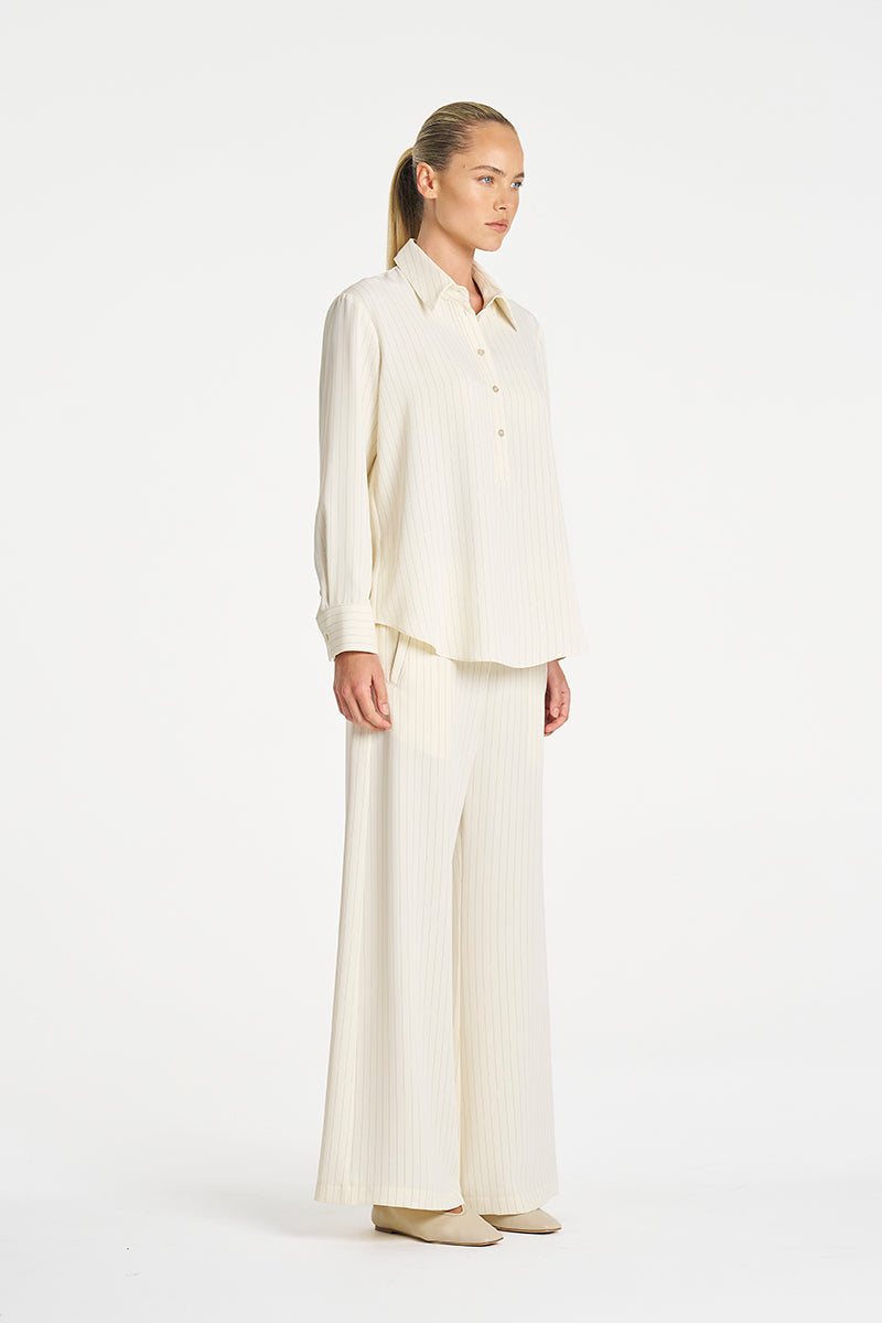 JULY PRE ORDER Mela Purdie Tab Shirt  F734 80068 - Black/ Vanilla