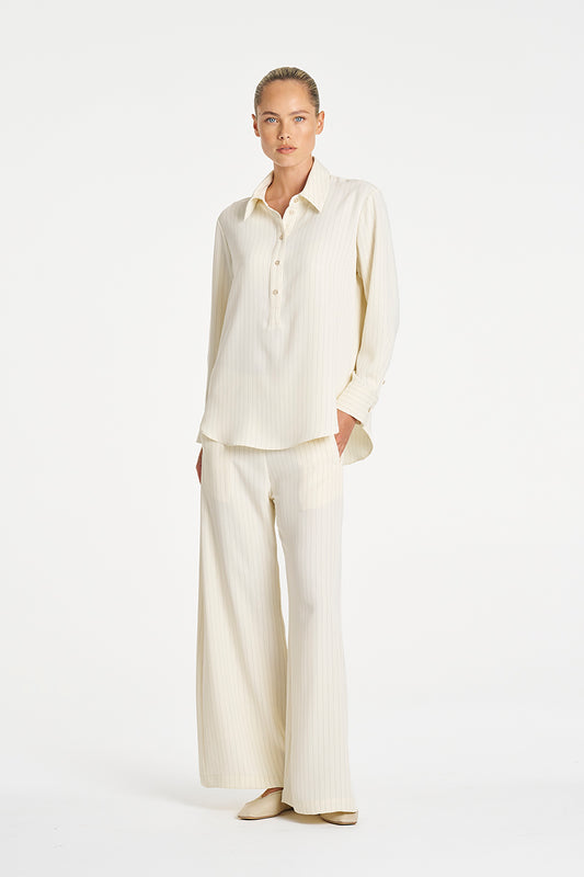 JULY PRE ORDER Mela Purdie Tab Shirt  F734 80068 - Black/ Vanilla