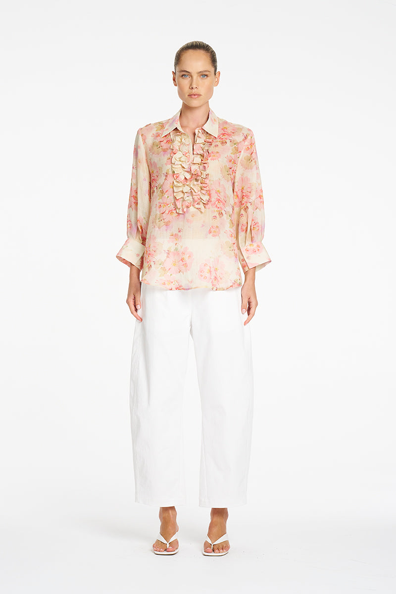 SEPTEMBER PRE ORDER Mela Purdie Barrel Leg Pant F416 10002 - Ivory