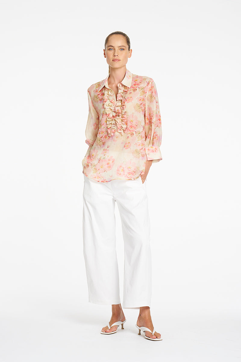 SEPTEMBER PRE ORDER Mela Purdie Barrel Leg Pant F416 10002 - Ivory