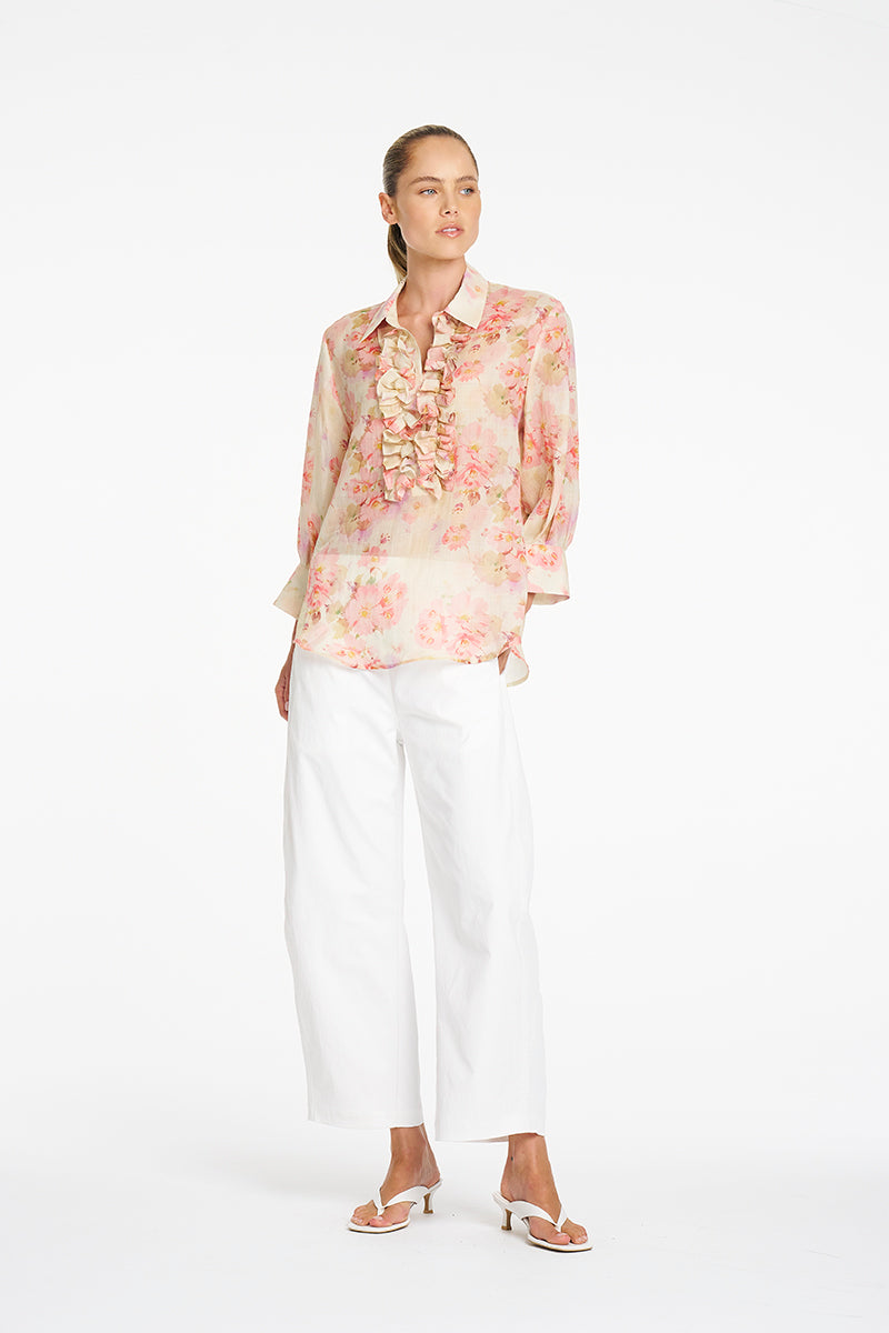 SEPTEMBER PRE ORDER Mela Purdie Barrel Leg Pant F416 10002 - Ivory