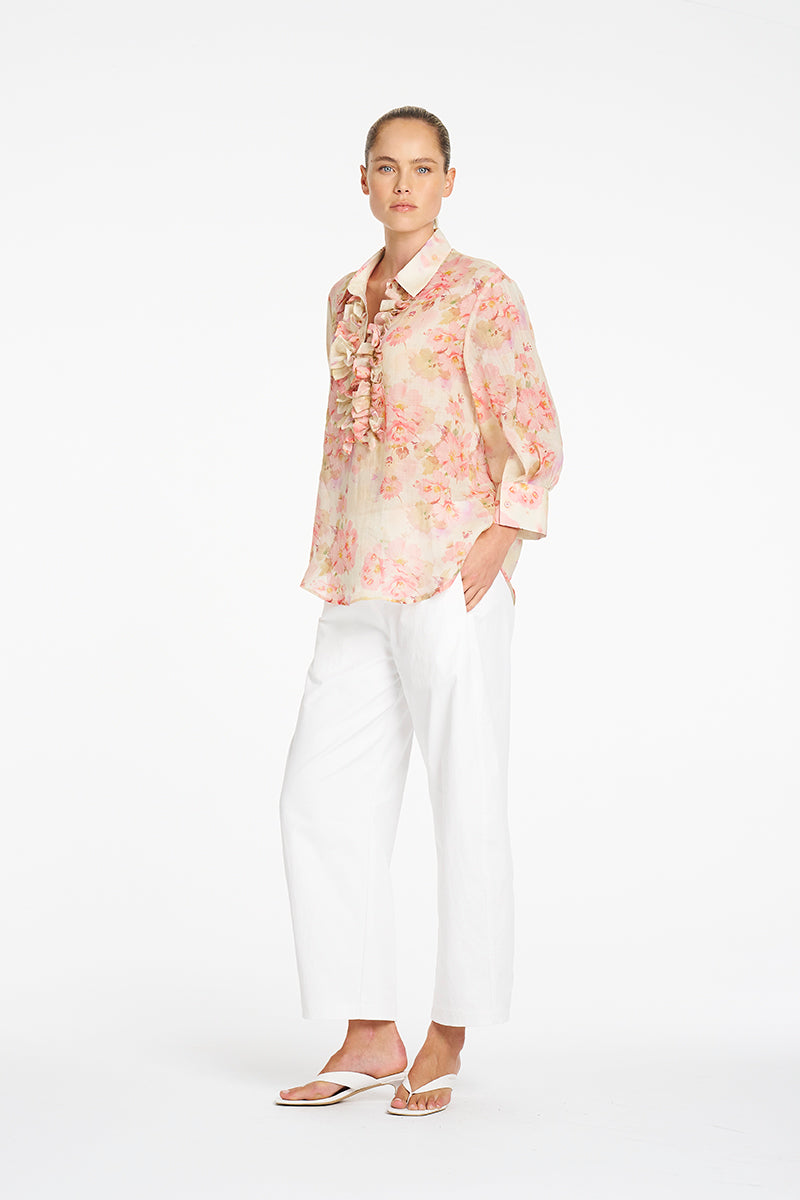 SEPTEMBER PRE ORDER Mela Purdie Barrel Leg Pant F416 10002 - Ivory