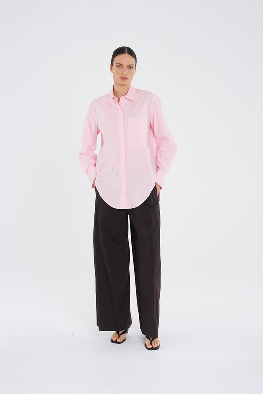 FEB 26 PRE ORDER Mela Purdie Saville Shirt F65 8920 - ROSEBUD or WHITE
