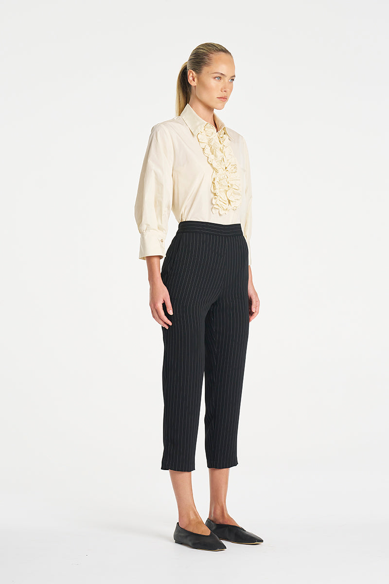 JULY PRE ORDER Mela Purdie Ruffle Resort Top F621 80047- Vanilla
