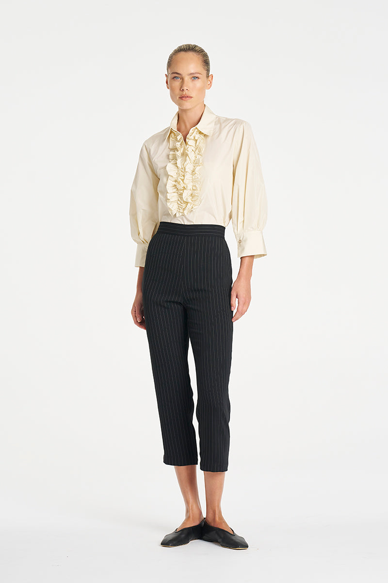 JULY PRE ORDER Mela Purdie Ruffle Resort Top F621 80047- Vanilla