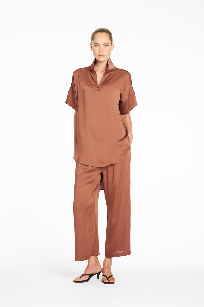 SEPTEMBER PRE ORDER Mela Purdie Pace Pant F624 1740 - Cinnabar or Twig