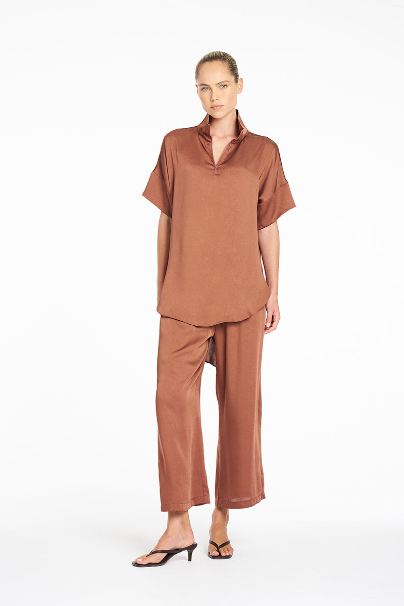SEPTEMBER PRE ORDER Mela Purdie Pace Pant F624 1740 - Cinnabar or Twig