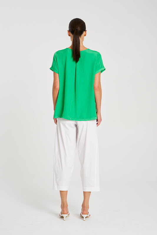 OCTOBER PRE ORDER Mela Purdie Cross Pant F65 1834 - WHITE and SADDLE
