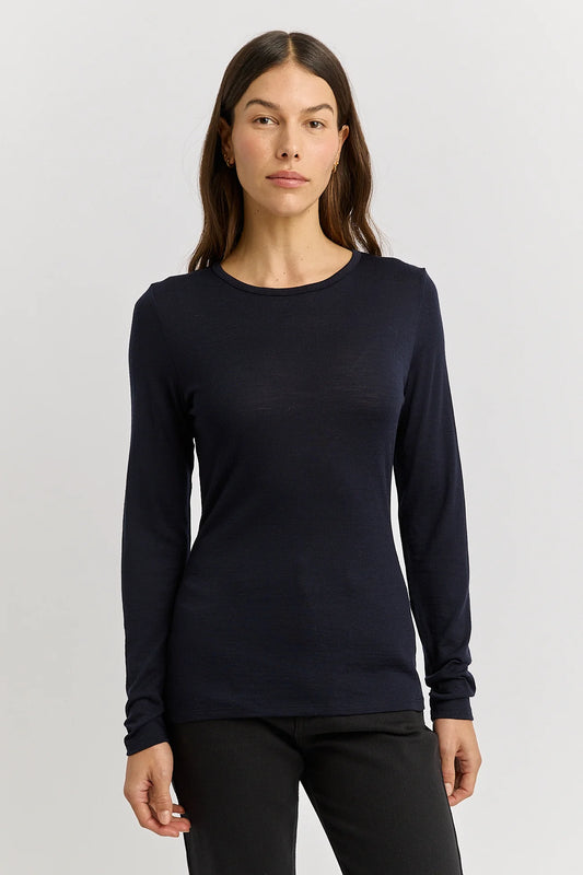 TOORALLIE Merino Crew Neck - French Navy