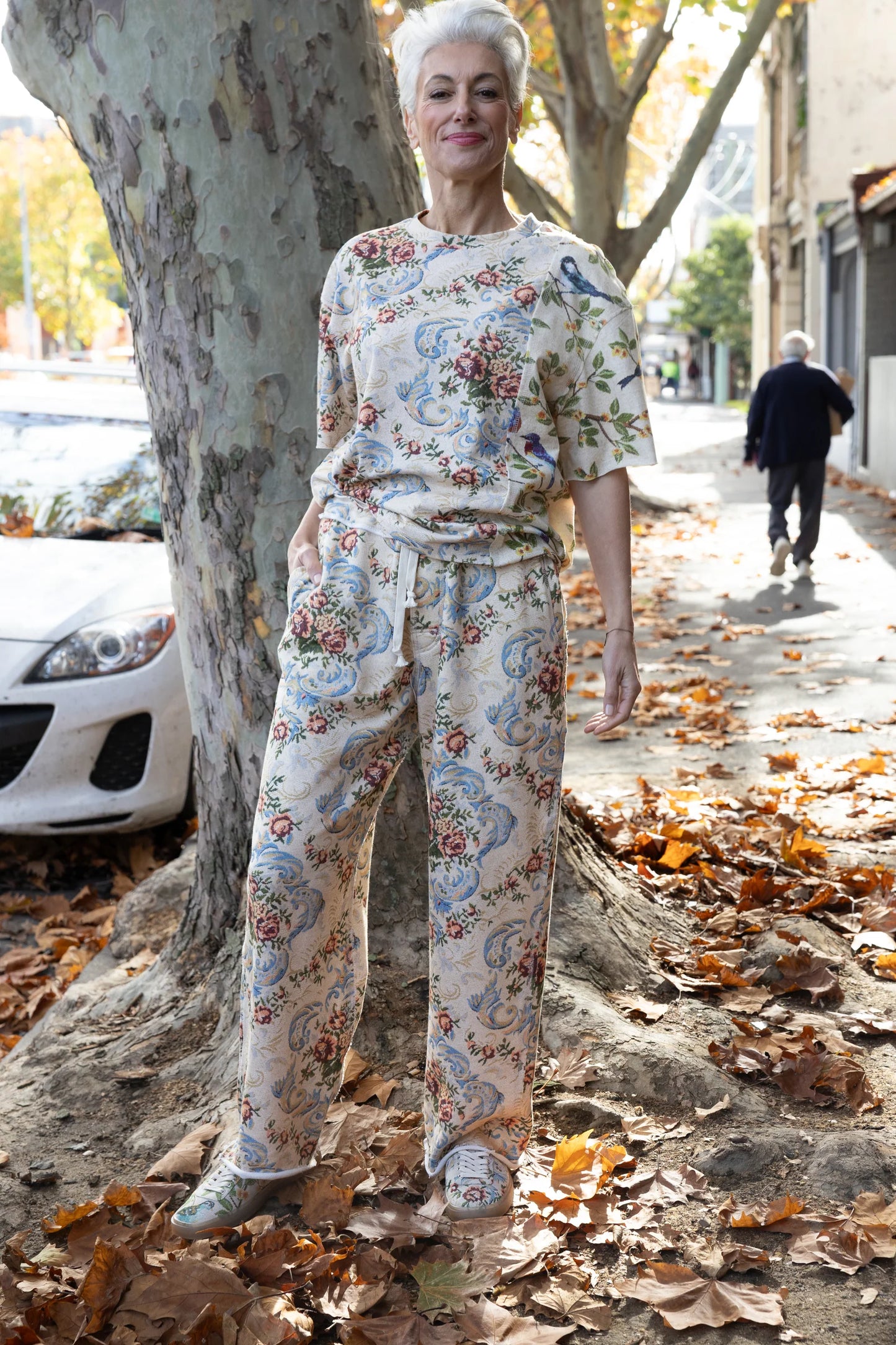 Maud Dainty Gauge Pant - Flowers