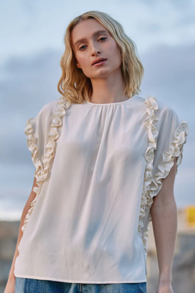 Maud Dainty Mousse Top - AVAILABLE IN BLACK ONLY