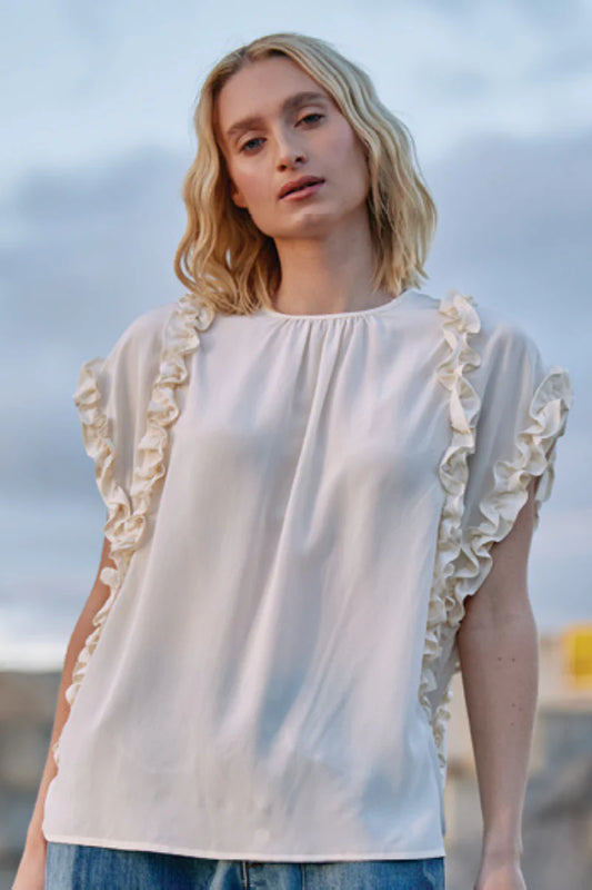 Maud Dainty Mousse Top - AVAILABLE IN BLACK ONLY