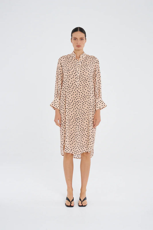 Mela Purdie Resort Dress F856 3047 - MERINGUE/ BLACK