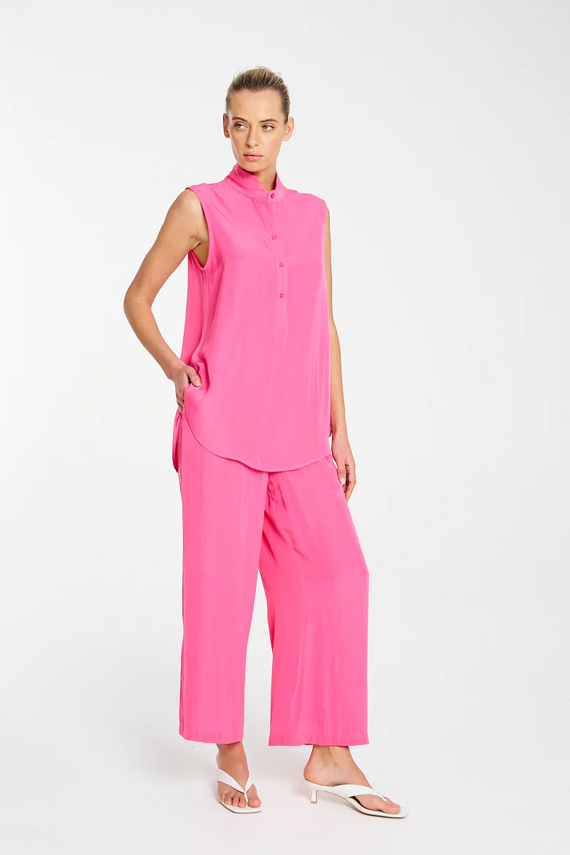 Mela Purdie Tab Slide Tank F67  8146 - HOT PINK