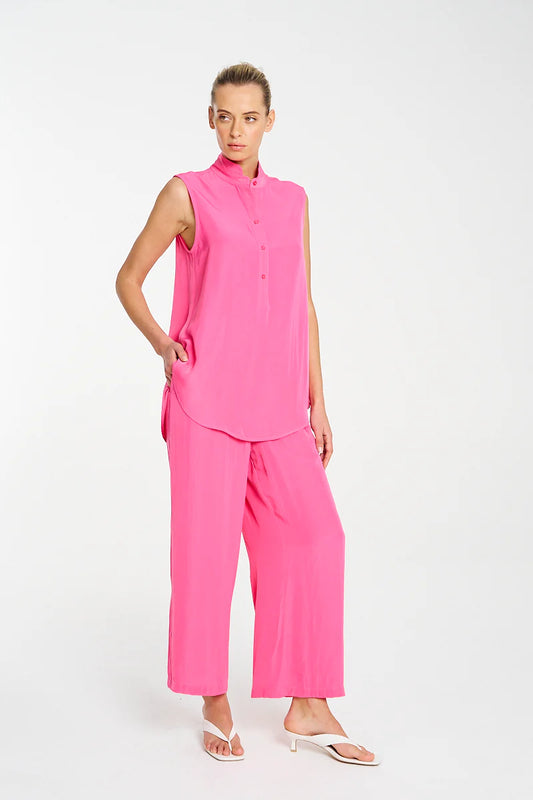 Mela Purdie Tab Slide Tank F67  8146 - HOT PINK