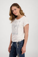 Monari Drawstring T Shirt with Crystals 807134
