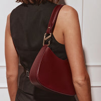 Vestirsi Alyssa Bordeaux Asymmetrical Bag