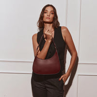 Vestirsi Alyssa Bordeaux Asymmetrical Bag