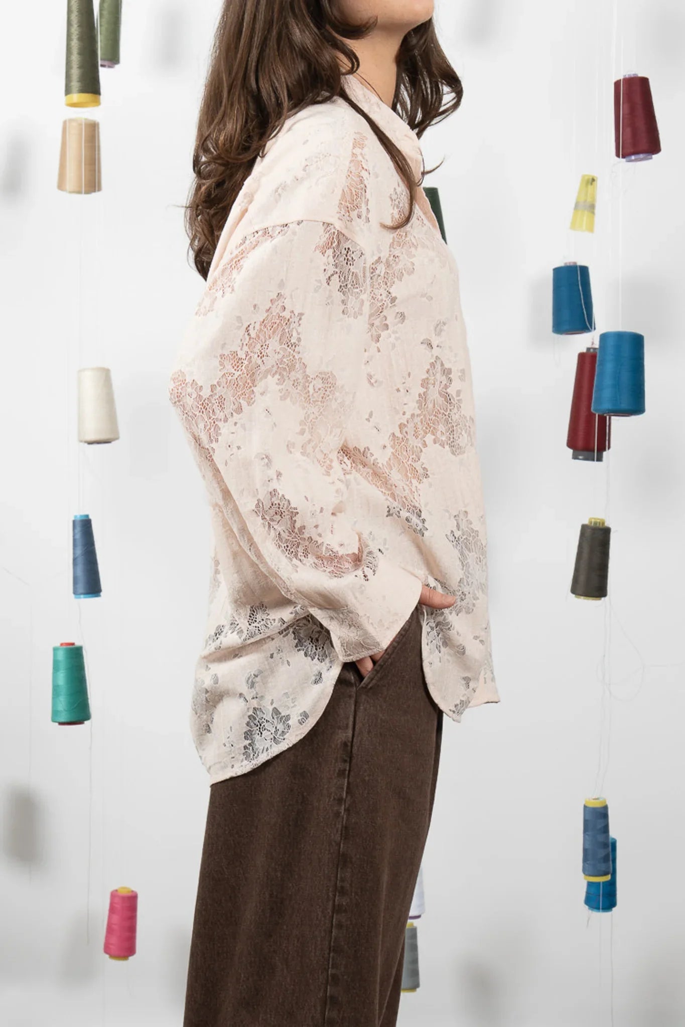 Maud Dainty Jarrah Shirt - Pink Salt