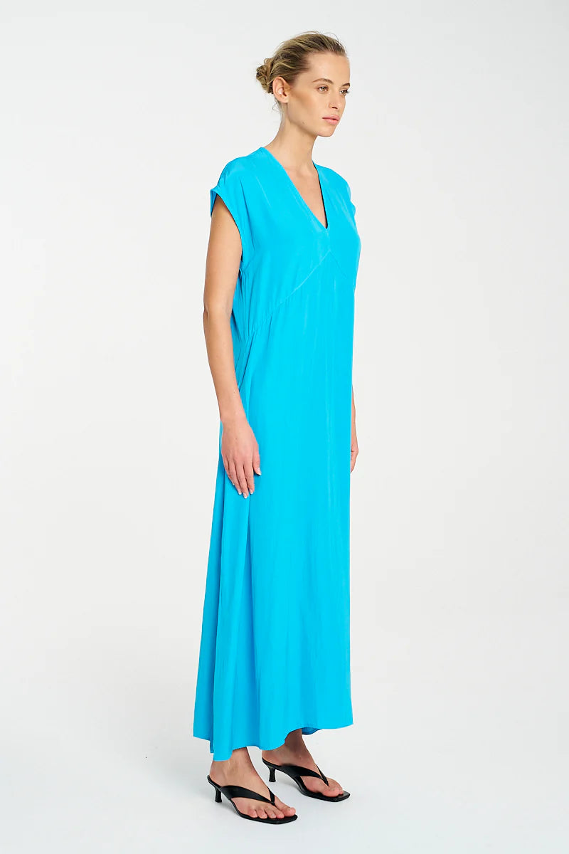 Mela Purdie Maxi Slice Dress F67 3383 - CERULEAN