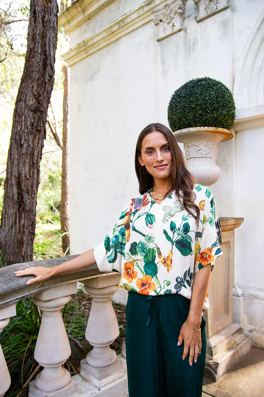 Scandi & Co Emelie Top - Autumn Print