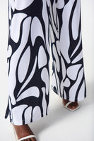 Joseph Ribkoff Silky Knit Geometric Print Wide-Leg Pants 242103