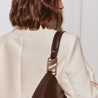 Vestirsi Alyssa Dark Chocolate Asymmetrical Bag