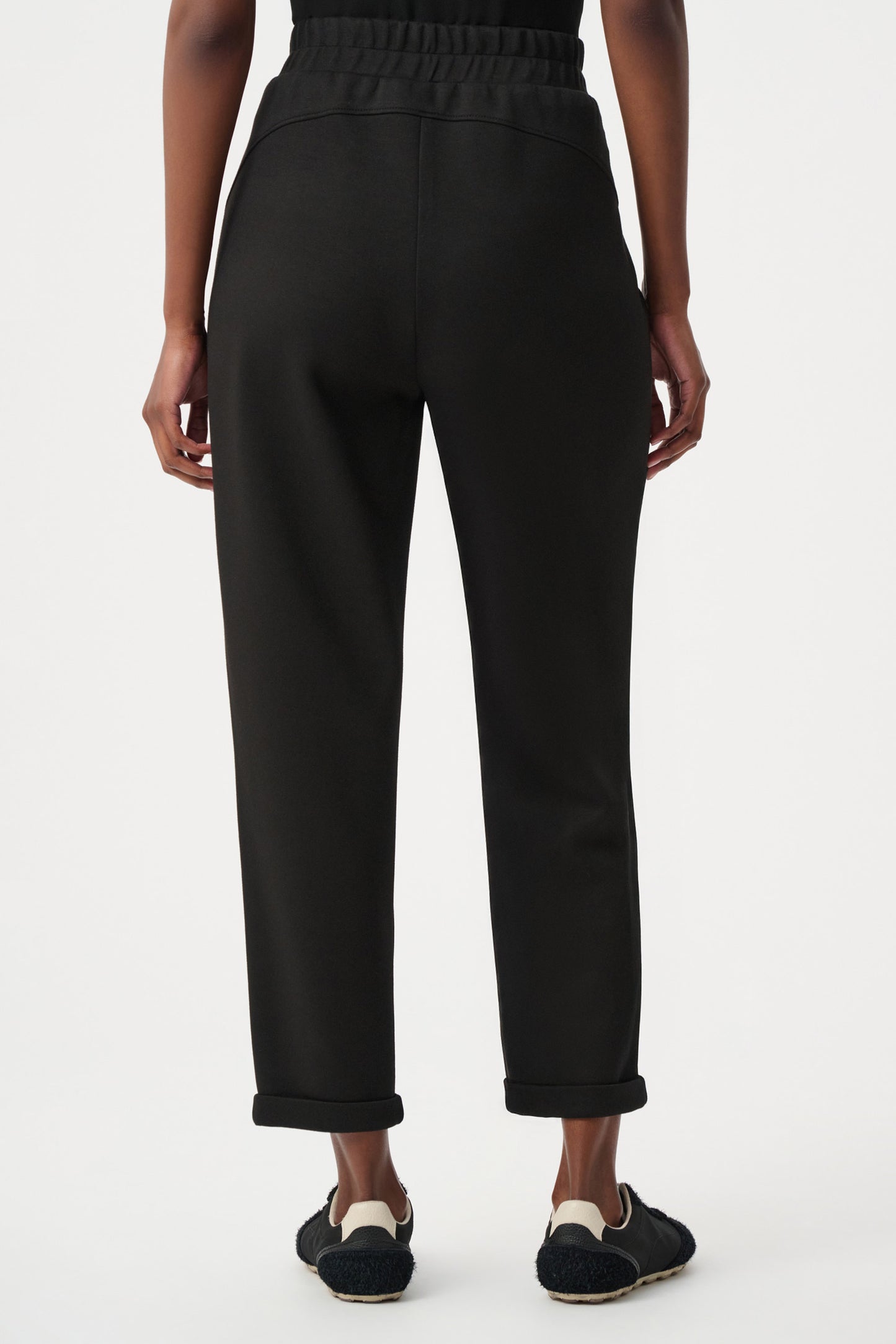 Joseph Ribkoff SPORT Scuba Jersey Pull-On Jogger Pants With Drawstring Waist 261606F26 - Black