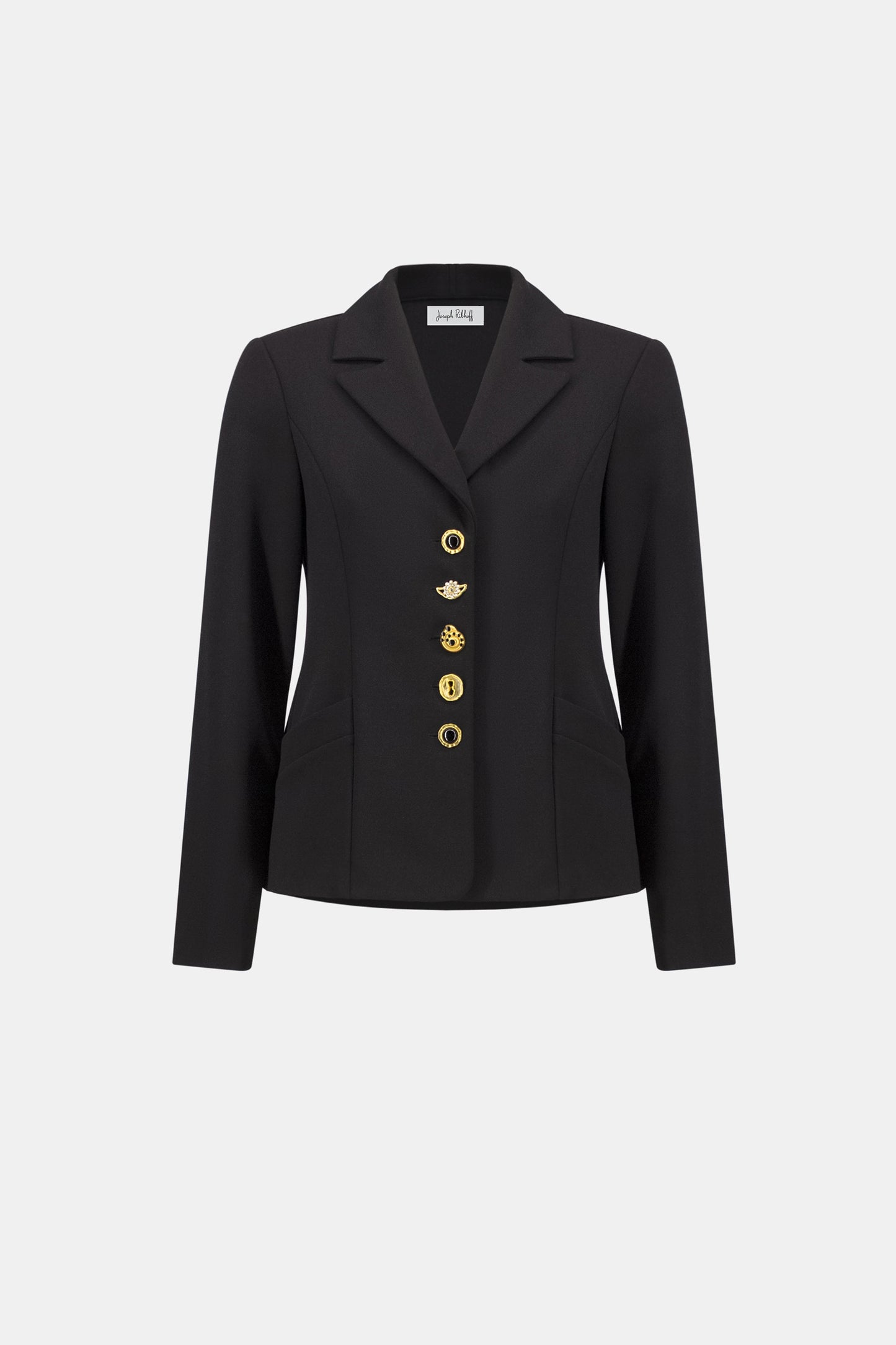 Joseph Ribkoff Scuba Crepe Fitted Blazer With Statement Buttons 263151