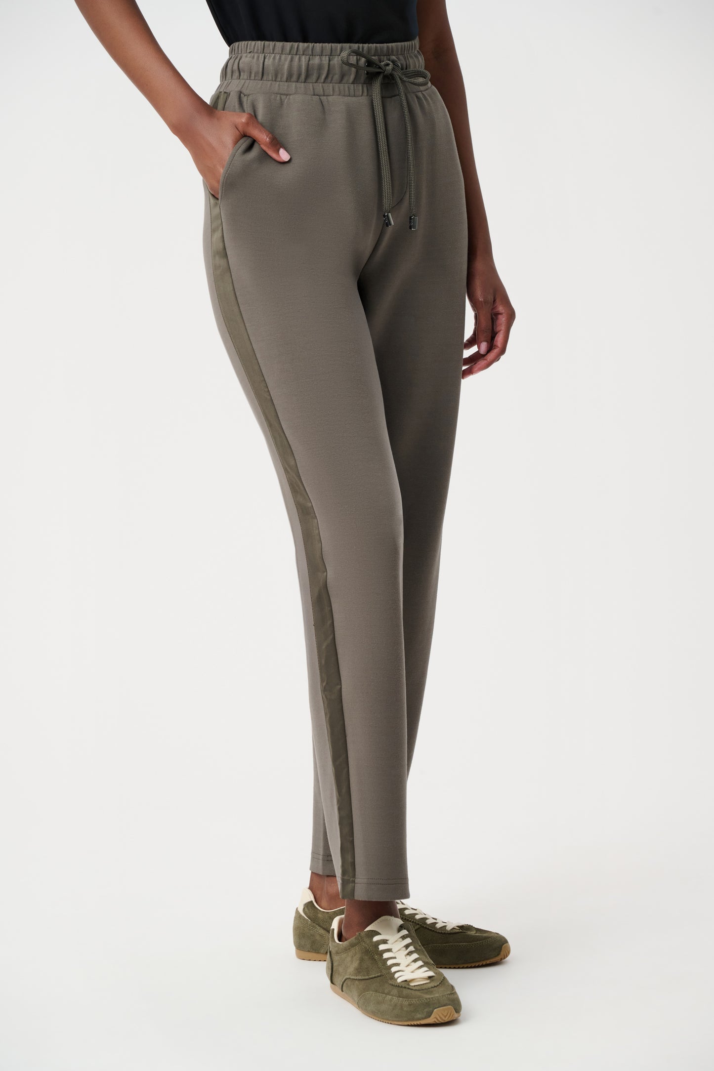 Joseph Ribkoff SPORT Scuba Jersey Straight Leg Pants 263623 - Avocado