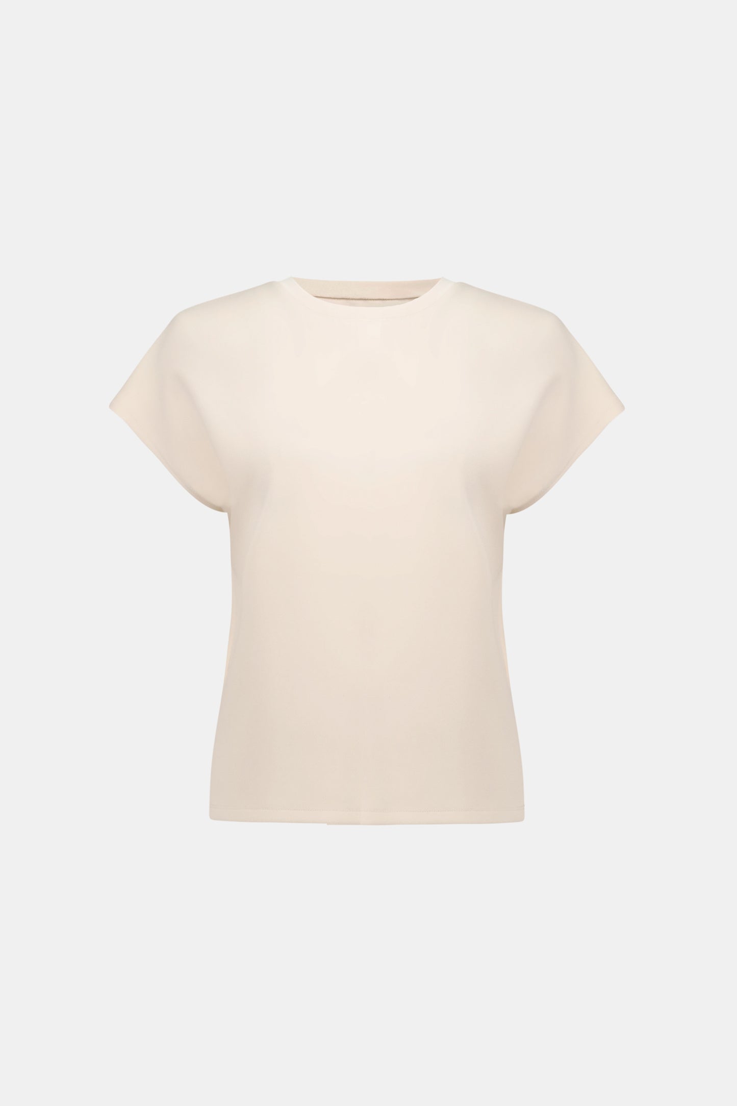 Joseph Ribkoff SPORT Scuba Jersey Crewneck Boxy Top 263636 - Birch
