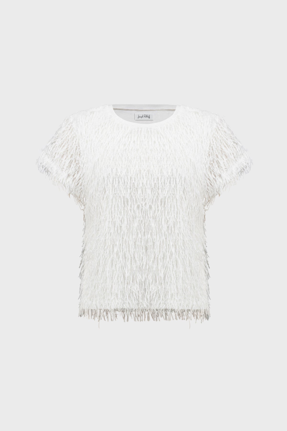 Joseph Ribkoff Novelty Fringe Top - Off White 
264208