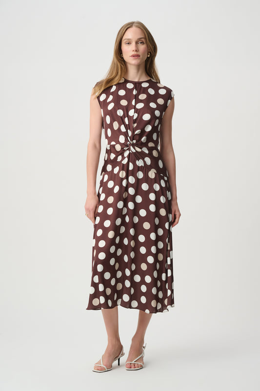 Joseph Ribkoff Polka Dot Twist Waist Dress
271096