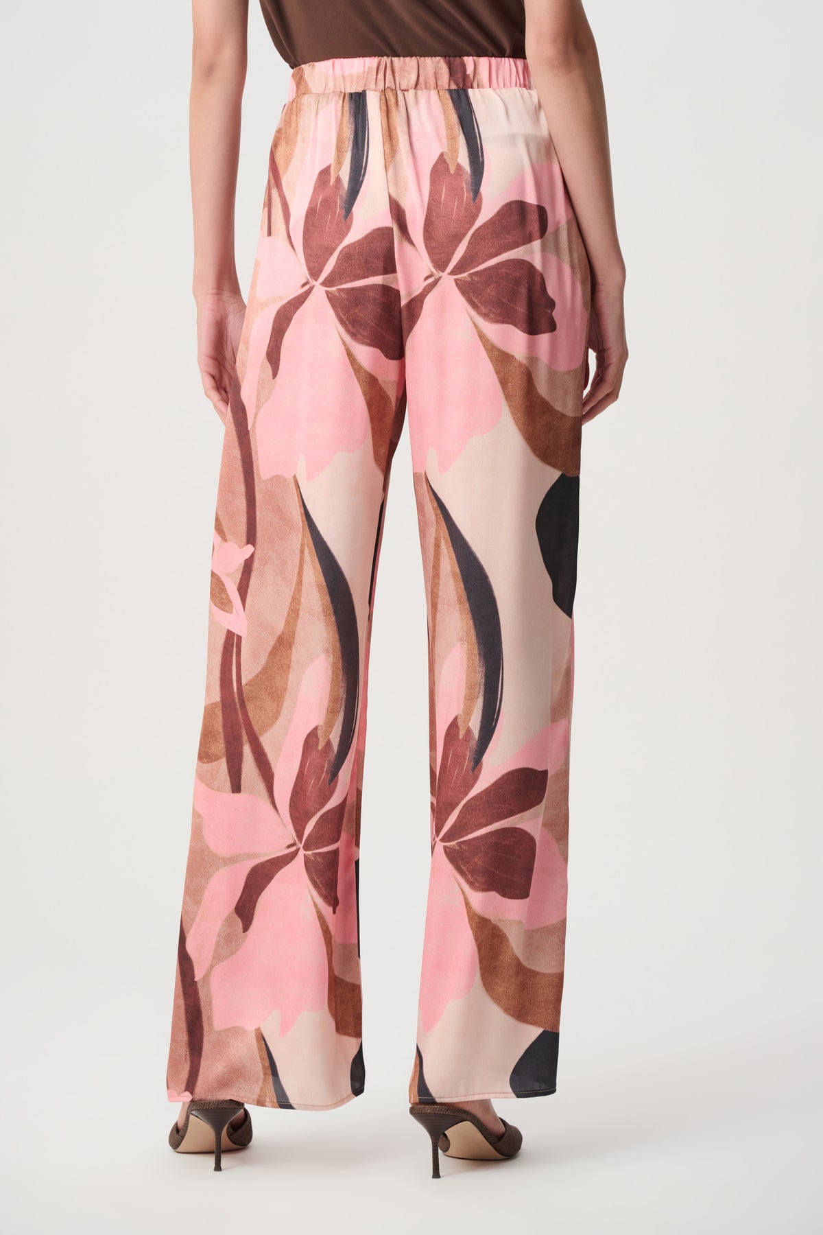 Joseph Ribkoff Floral Satin Wide Leg Pants 271183