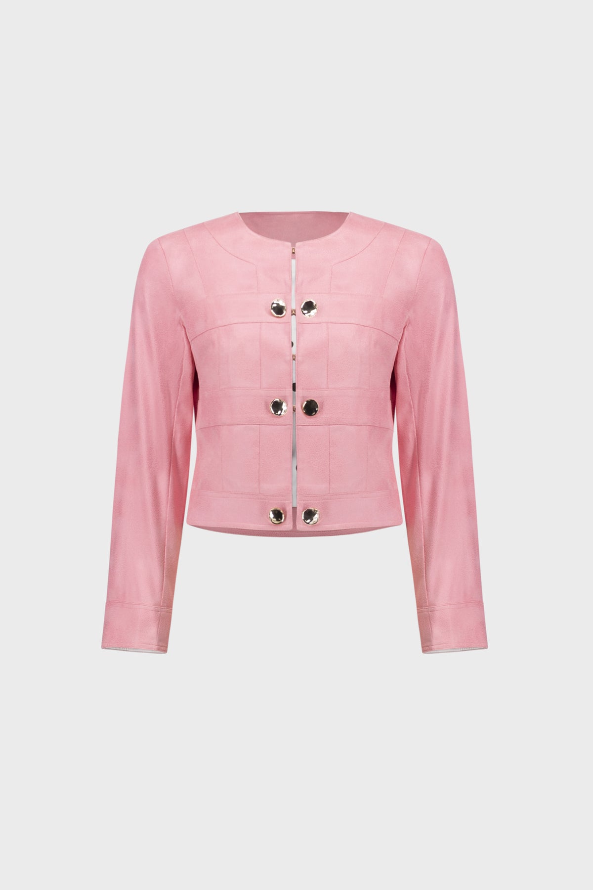 Joseph Ribkoff Faux Suede Cropped Jacket - Bellini 
271940