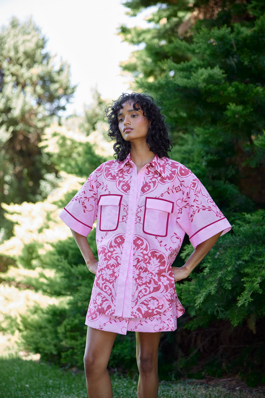 ASTON STUDIO Remy Shirt - MAGENTA