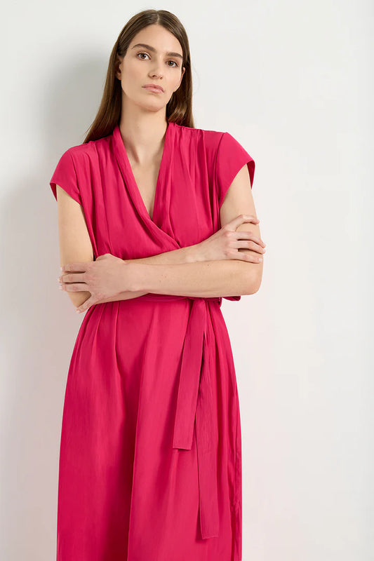 Mela Purdie Roll Front Dress F67 3286 - Cerise OR Navy