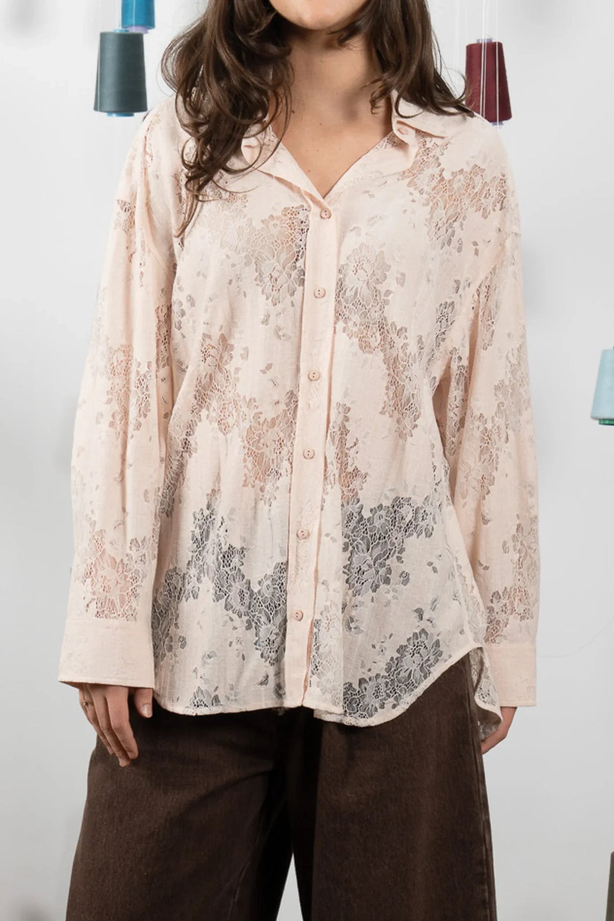 Maud Dainty Jarrah Shirt - Pink Salt