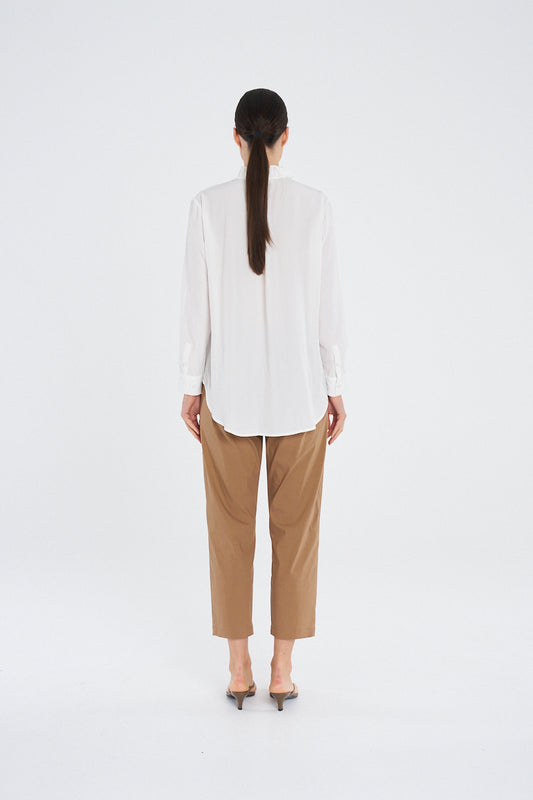 Mela Purdie  Lariat Blouse F67 8729 - WHITE