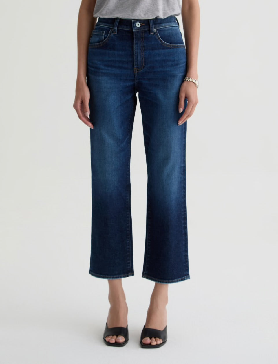 AG Jeans Brinley Crop Jean - Outspoken 

Mid-Rise Straight