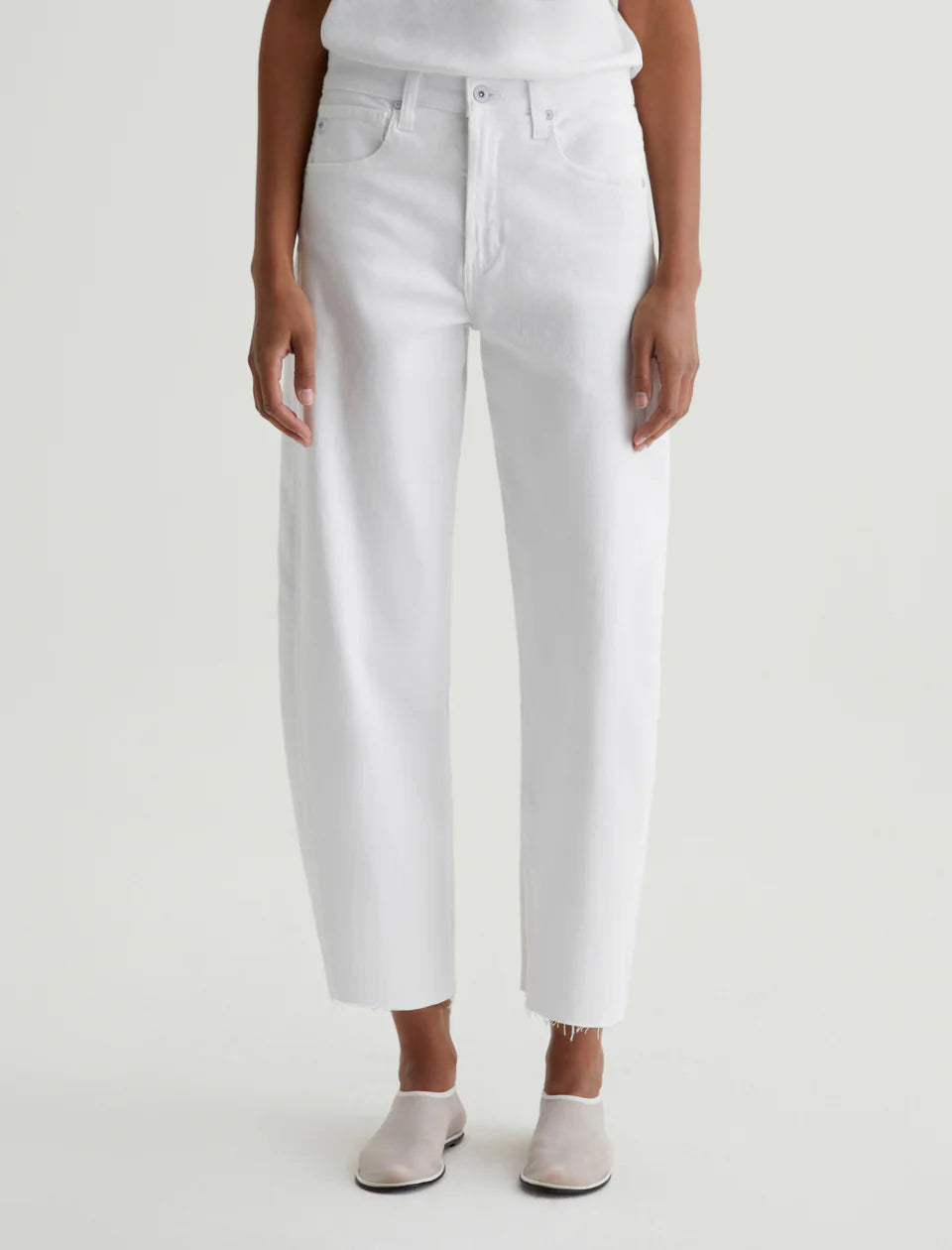 AG Jeans Hattie Crop - Gallery White